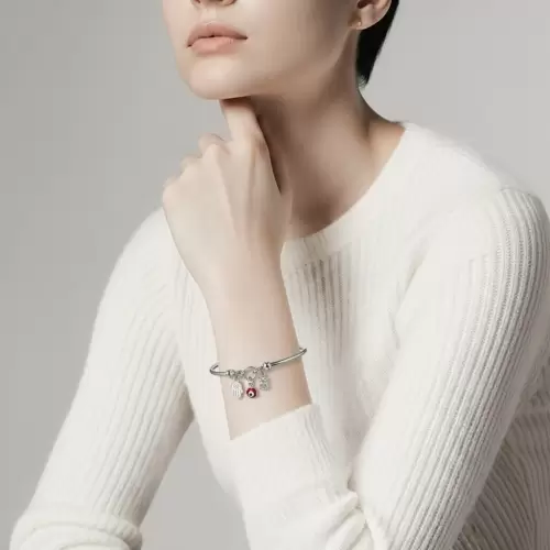 Mi Cofre: Pulsera de Plata 950 - Ojo Turko rojo