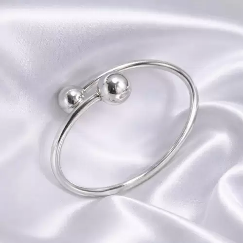 Mi Cofre: Pulsera Esfera Doble Plata 950