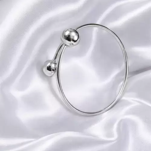 Mi Cofre: Pulsera Doble Balance Esférico Plata 950