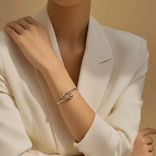 Mi Cofre: Pulsera Doble Balance Esférico Plata 950