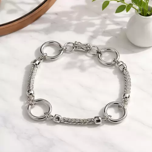 Mi Cofre: Pulsera circulos de Fuerza Plata 950